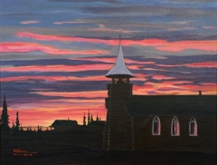 Coleville Lake Church at Sunrise